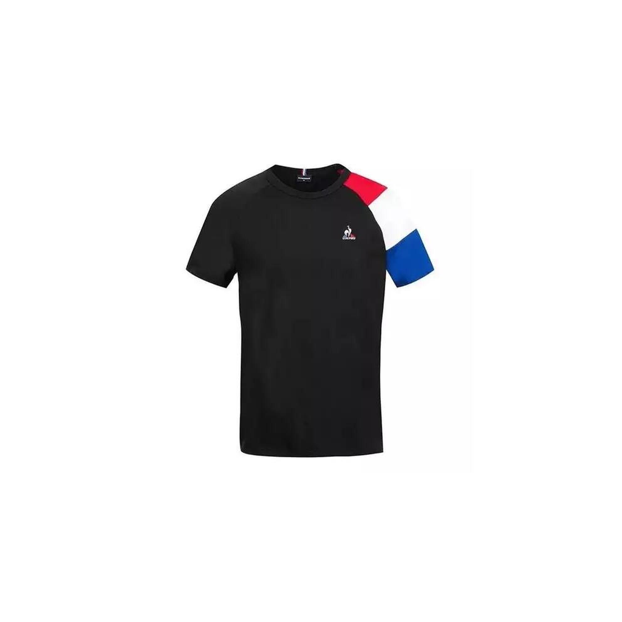 Le Coq Sportif - Tshirt Homme Tshirt Le Coq Sportif Bat Tee Ss Noir - Polo Manches Courtes - Noir - 38 S - Decathlon
