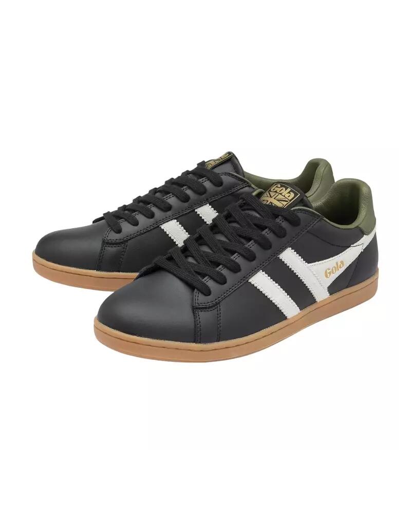 Baskets Femme Baskets Gola EQUIPE II LEATHER Noir Noir Gola 3/5