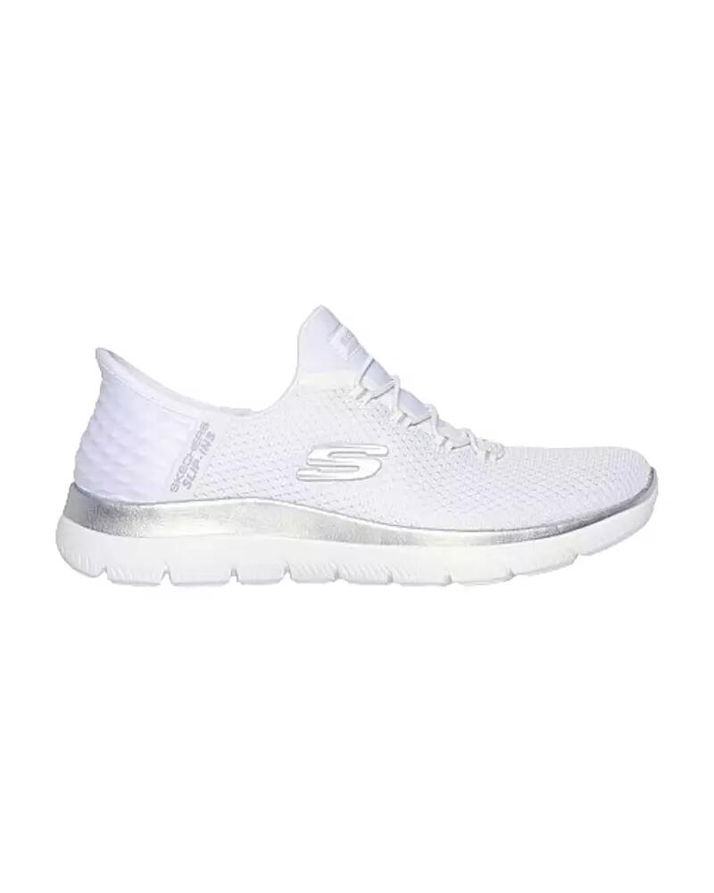 SKECHERS Sneaker Donna SLIP-INS VEGAN Bianco