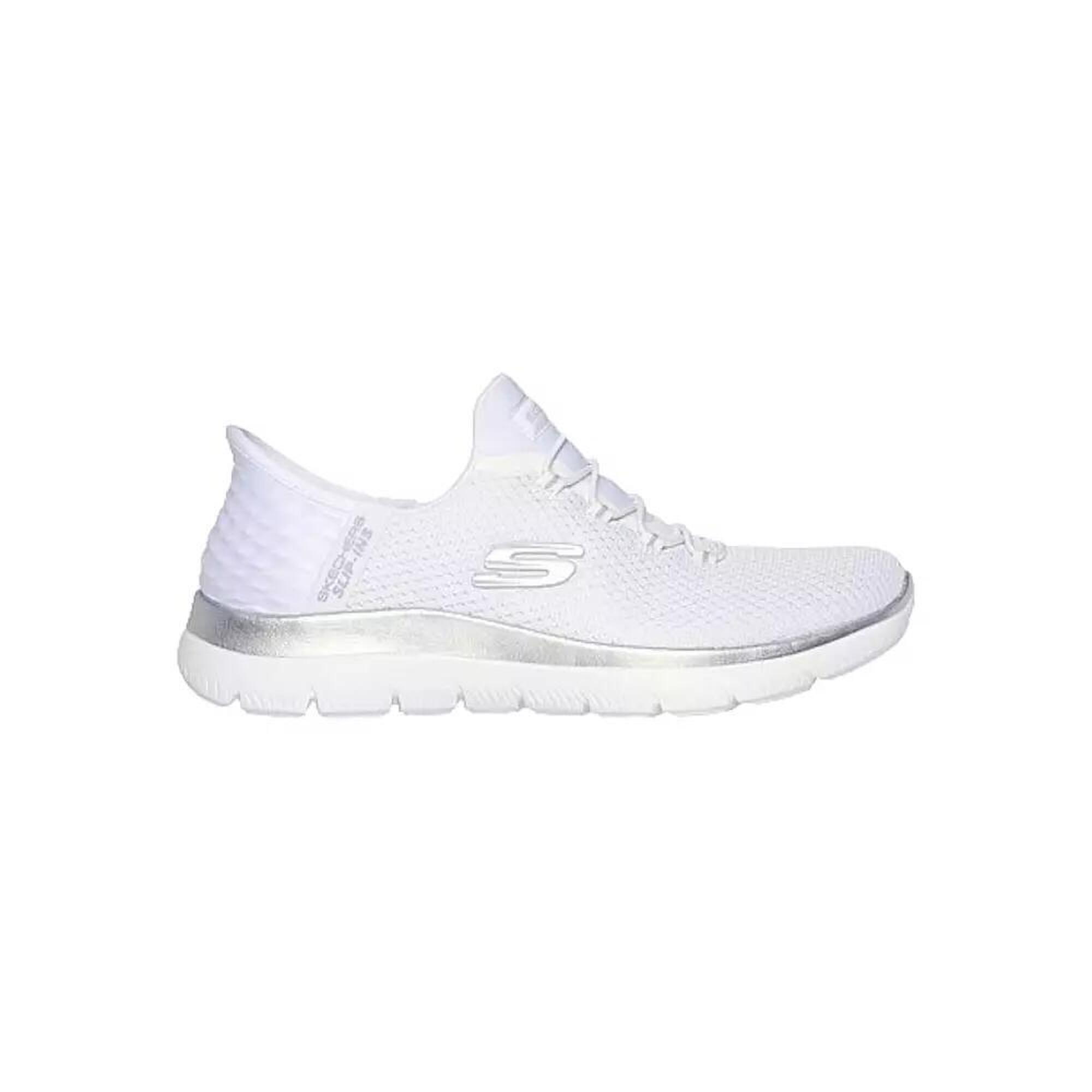 Skechers - Baskets Femme Summits-diamond Dream Skechers Wsl 150123 Blanc Skechers - Baskets - Blanc|gris - 39 - Decathlon