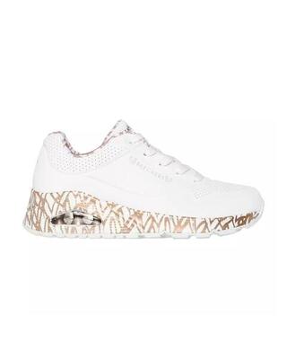 Sneakers skechers uno - loving love. wit. dames