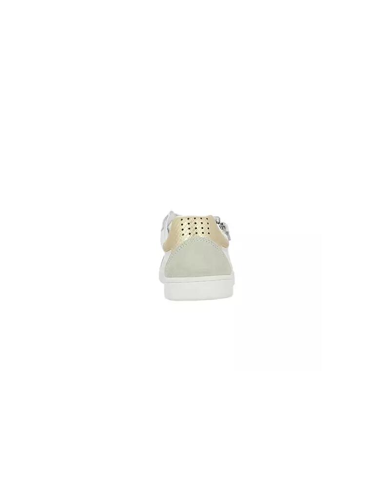 Baskets zippées Femme - LAGAZIP Blanc + Or 5/5