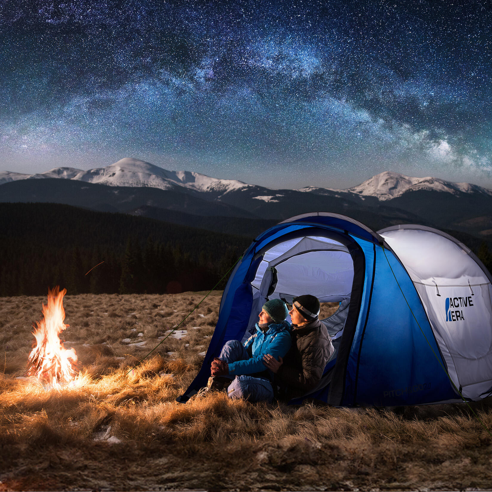 Large 2 Person Pop-Up Tent - 2 Layer Waterproof & 100% Storm Proof 2/7