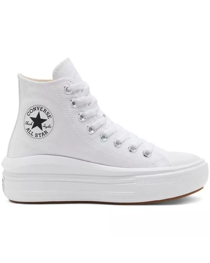 Calçado converse chuck taylor all star move hi, branco, unissex