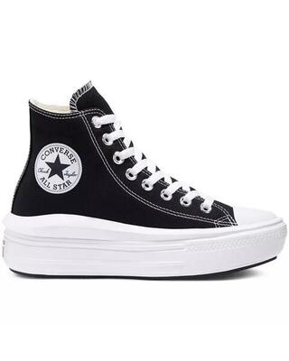 Sneakers converse chuck taylor all star move hi. zwart. dames
