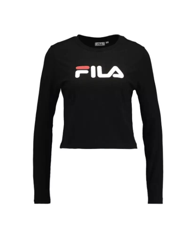 Fila MARCELINE CROPPED LS SHIRT Noir 1/1