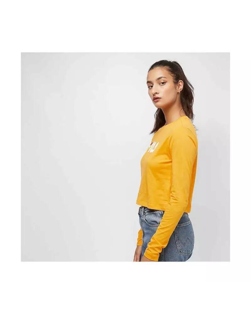 Fila MARCELINE CROPPED LS SHIRT Jaune 3/4