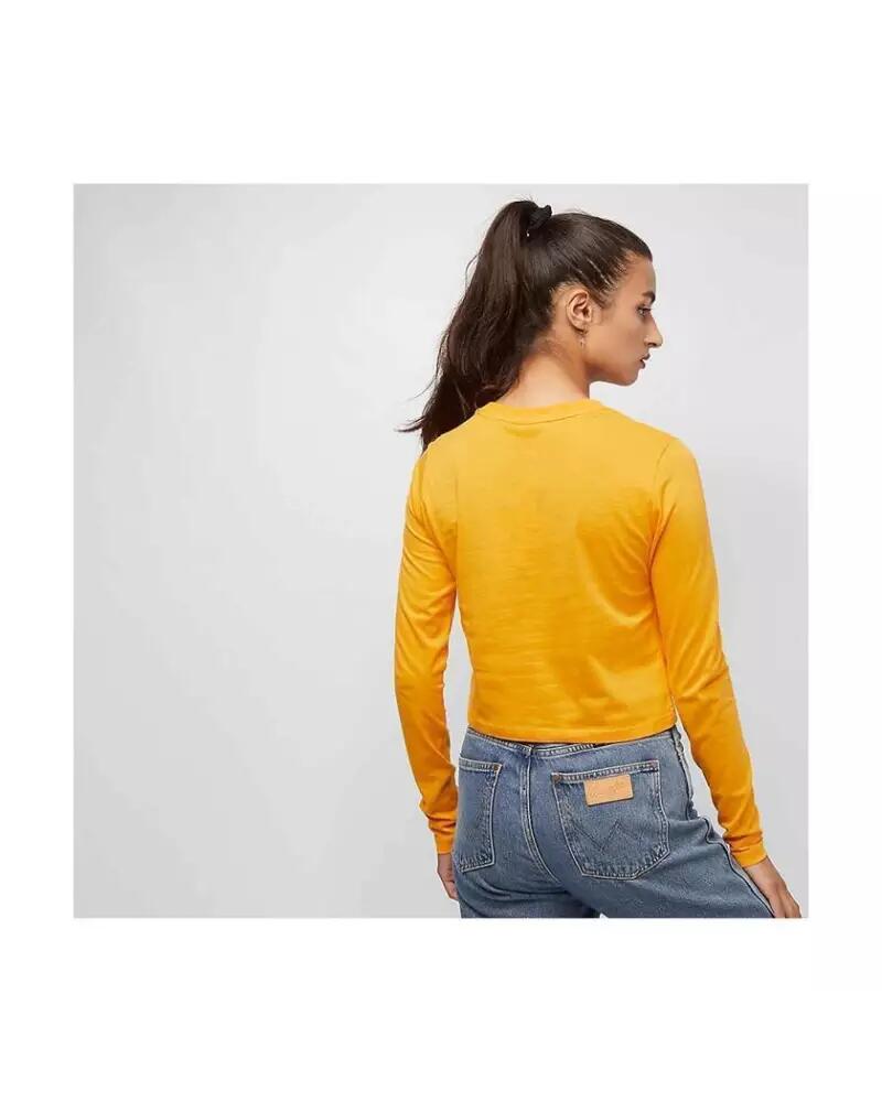 Fila MARCELINE CROPPED LS SHIRT Jaune 4/4