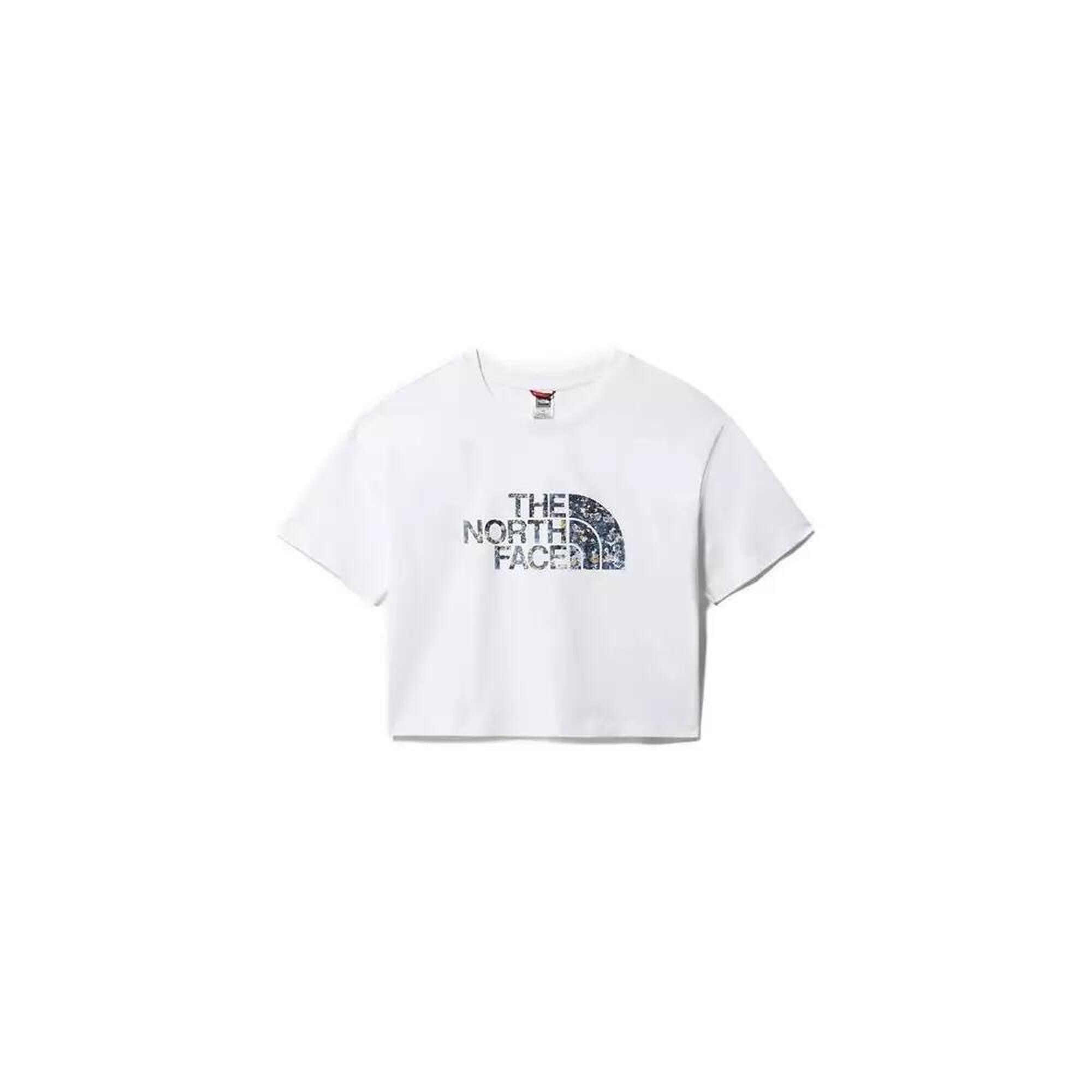 The North Face - W Cropped Easy Tee The North Face Blanc Nf0a4t1r52u1 - T-shirt Manches Courtes - Blanc - 42 M/l - Decathlon