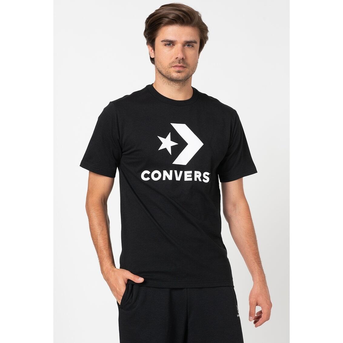 Tshirt Converse STAR CHEVRON Noir 5/5