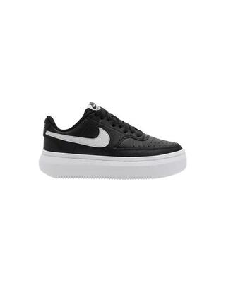 Sneakers nike court vision alta. zwart. dames