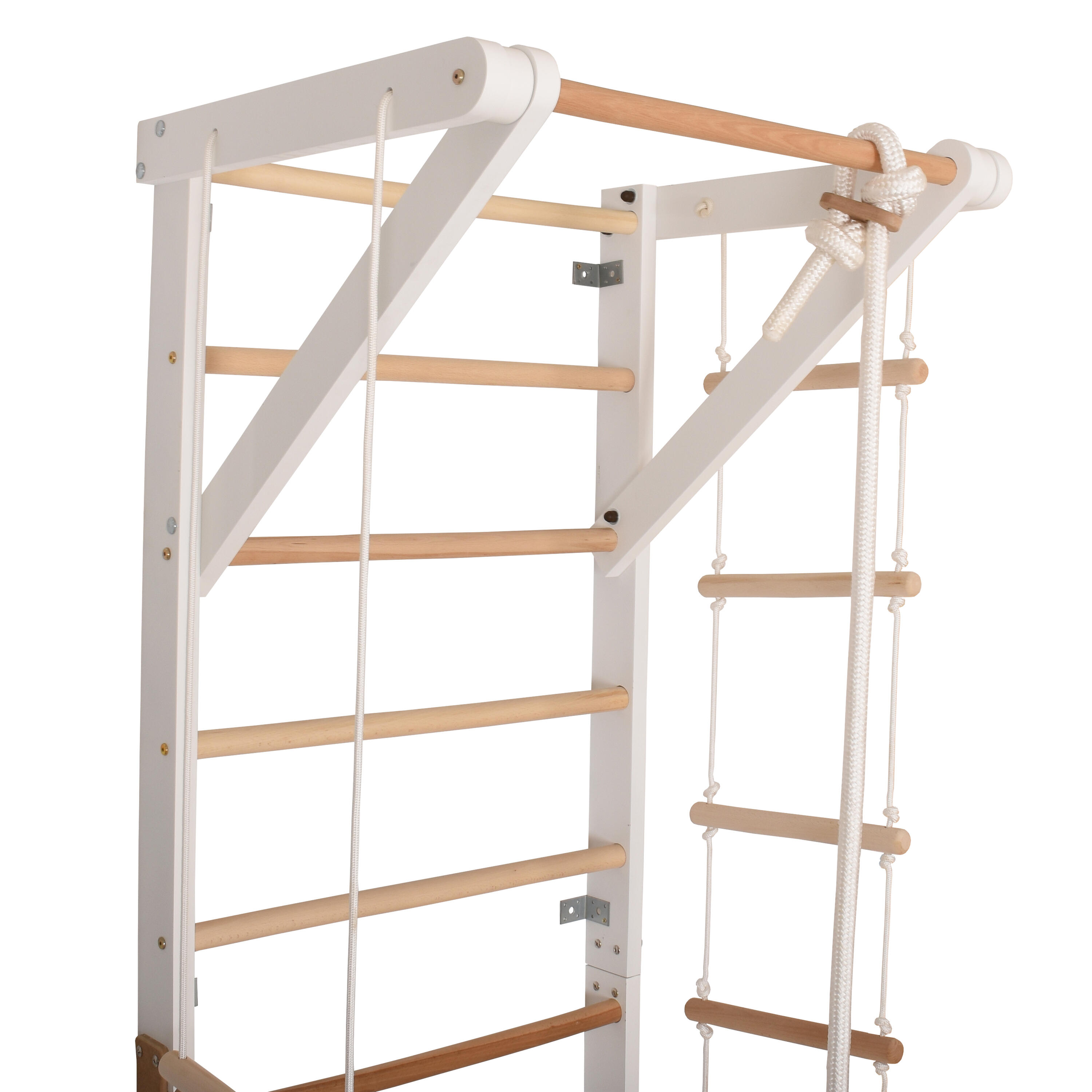 vidaXL Wandklimrek 80x15,8x195 cm hout