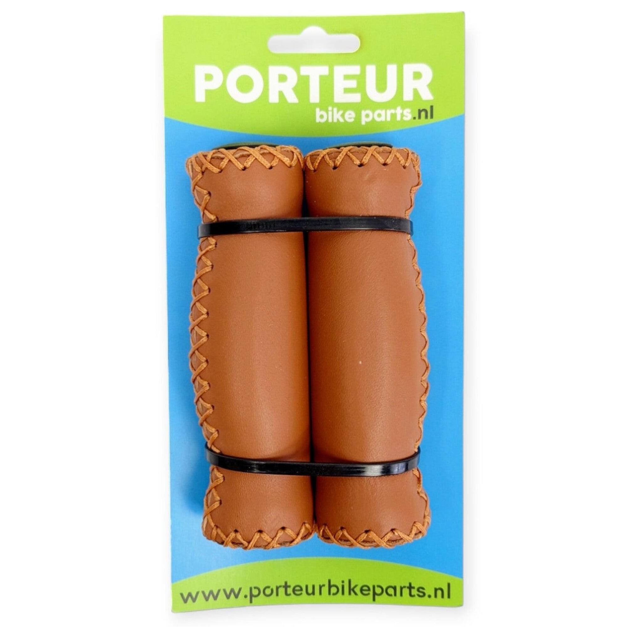 Porte - Portur Patrins En Cuir Marron - Décoration Guidon - Marron - Decathlon