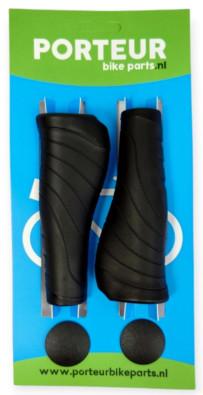 Poignées Ergo Noires Porteur pour Vélo 1/1