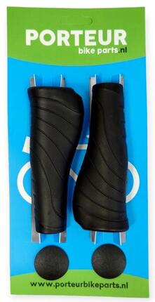 Poignées Ergo Noires Porteur pour Vélo