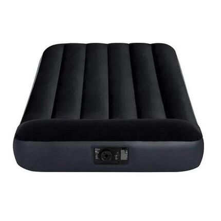 Intex 64146 Kissen Rest Twin Luftbett mit Pumpe - 99x191x25 cm Schwarz