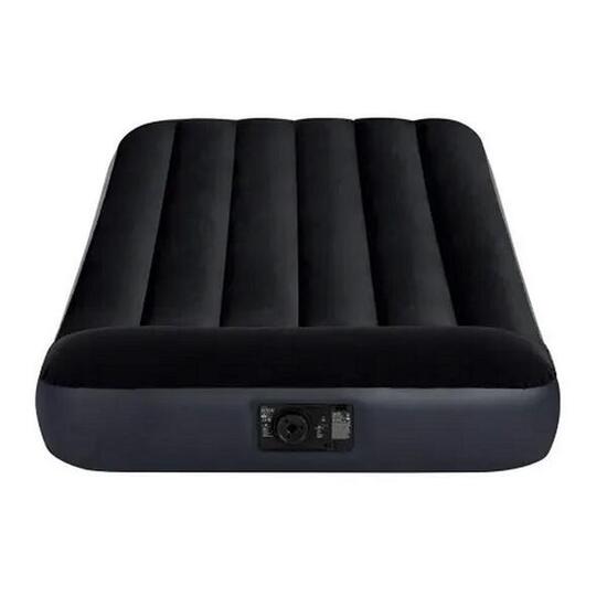 Intex 64146 Kissen Rest Twin Luftbett mit Pumpe - 99x191x25 cm Schwarz