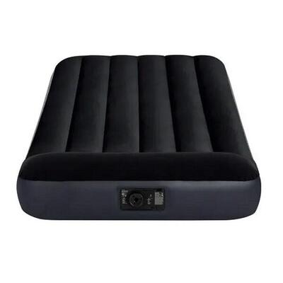 Intex 64146 Pillow Rest Twin Luftbett mit Pumpe - 99x191x25 cm Schwarz