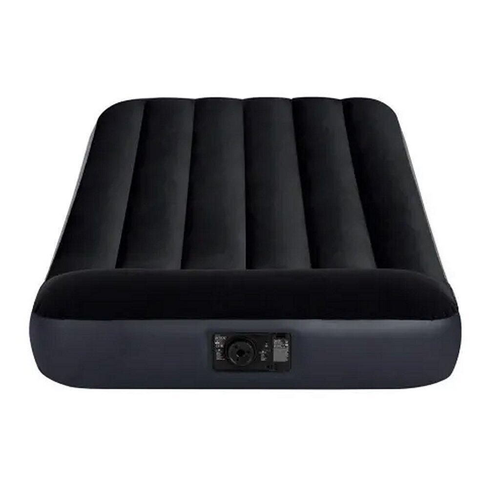 Intex - Intex 64146 Pillow Rest Classic Twin Airbed Avec Pompe - 99x191x25 Cm Noir - Matelas Gonflable - Noir - Decathlon