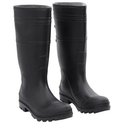 VidaXL Bottes de pluie PVC Taille 42 Noir