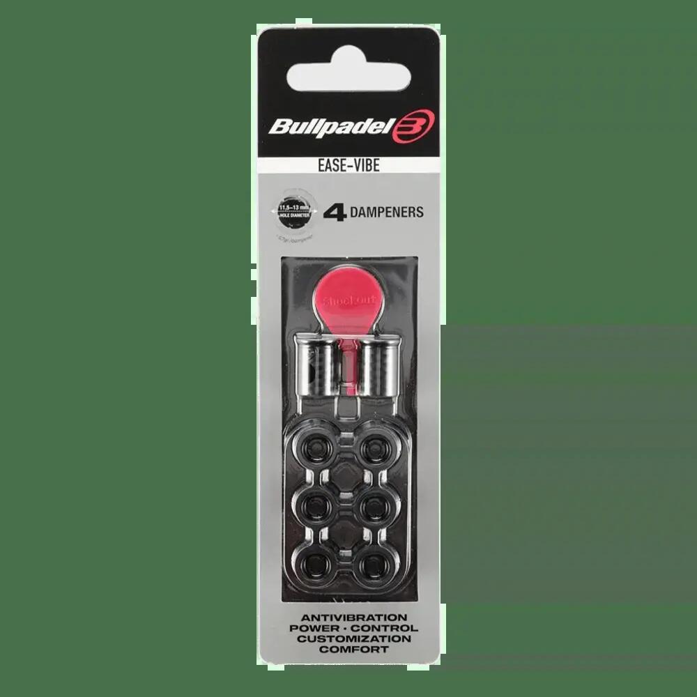 Blister (4 Pcs) Ease Vibe Bullpadel 005 Antivibrator Black