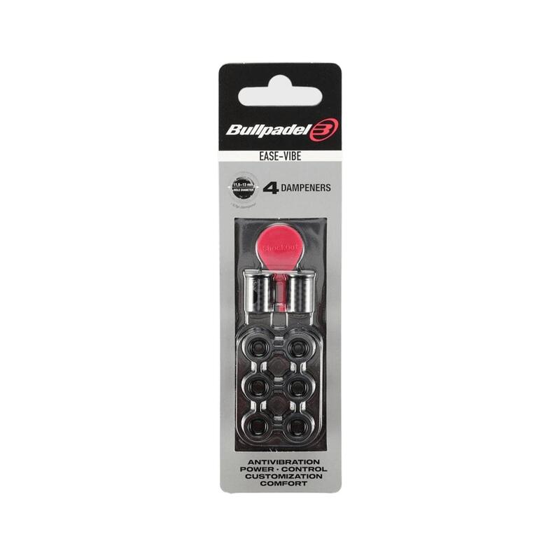 Blister (4 Pcs) Ease Vibe Bullpadel 005 Antivibrateur Noir