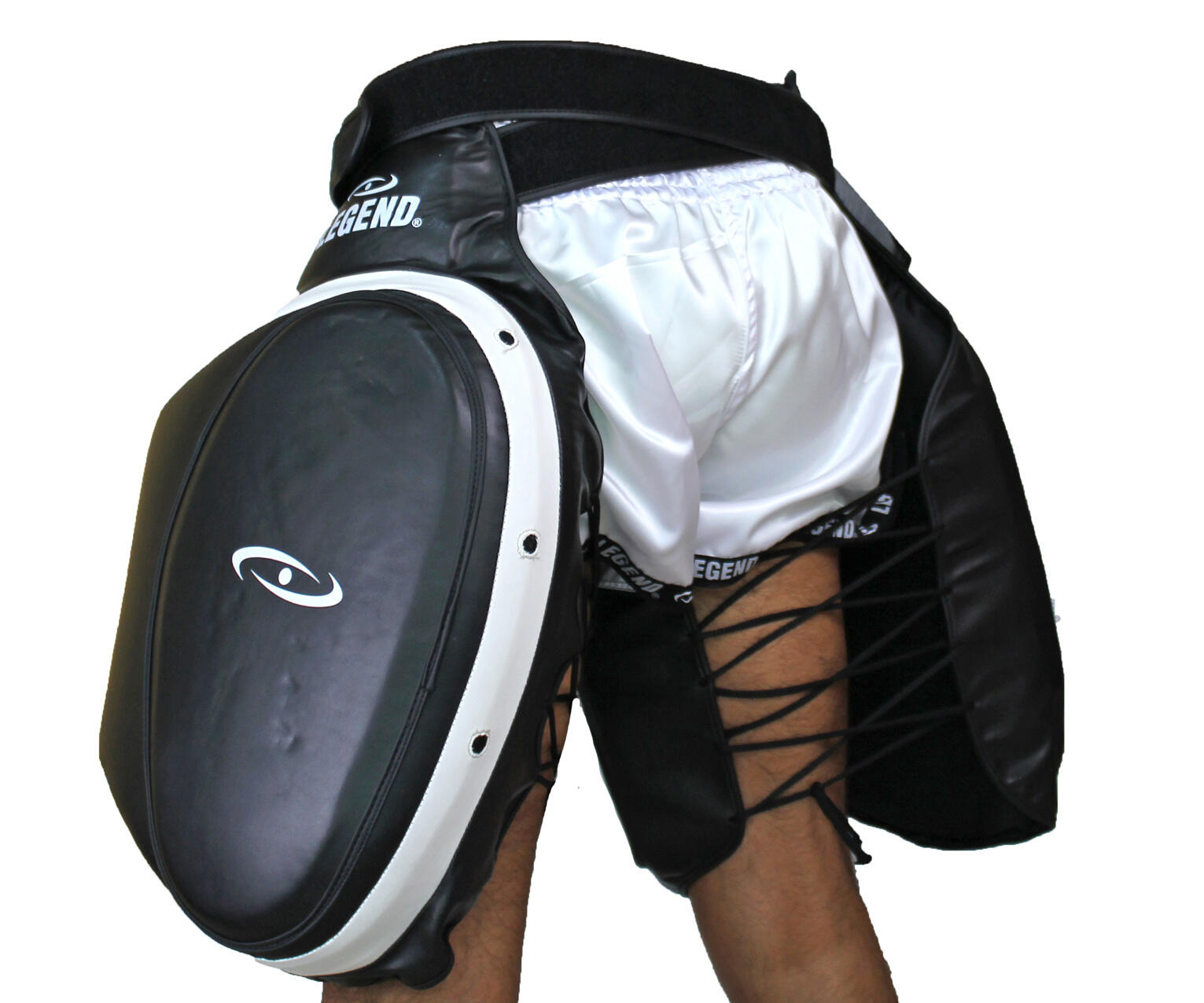Leg Protector Zwart/Wit PU - Hoogste kwaliteit skintex - Comfortabel 5/5