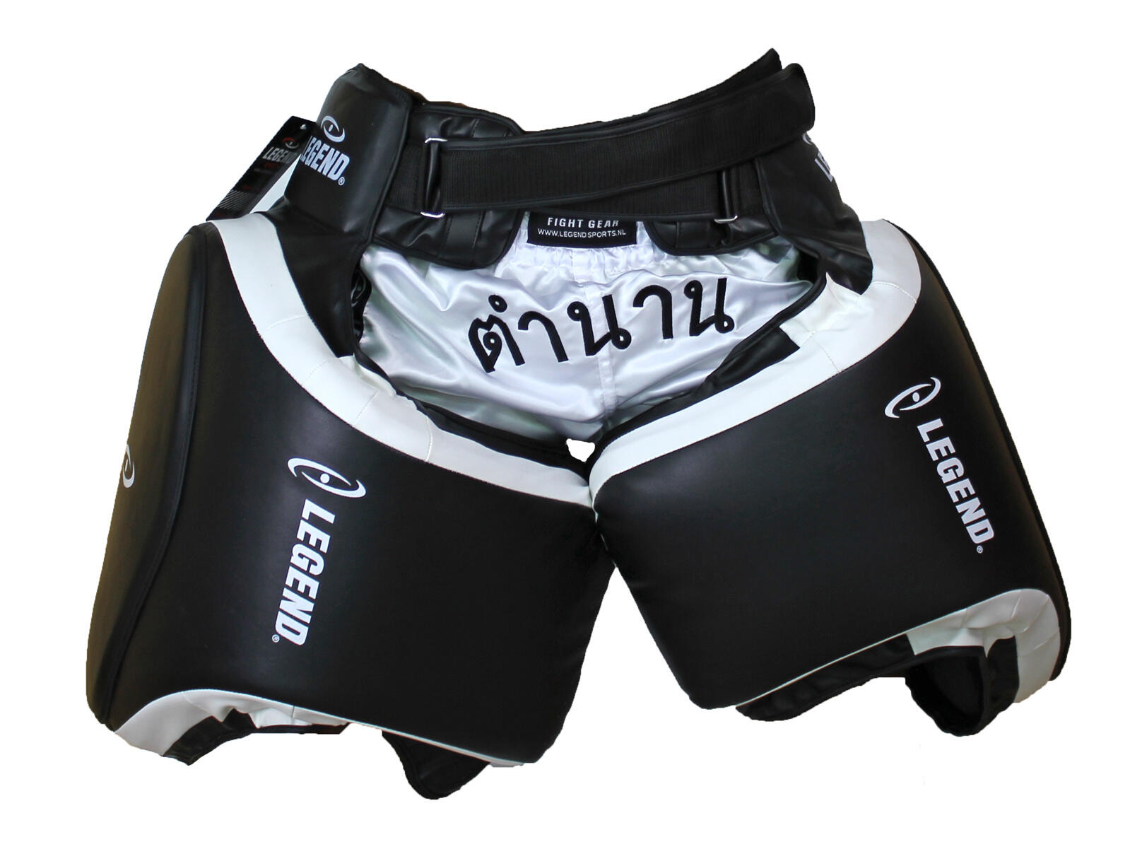 Leg Protector Zwart/Wit PU - Hoogste kwaliteit skintex - Comfortabel 3/5