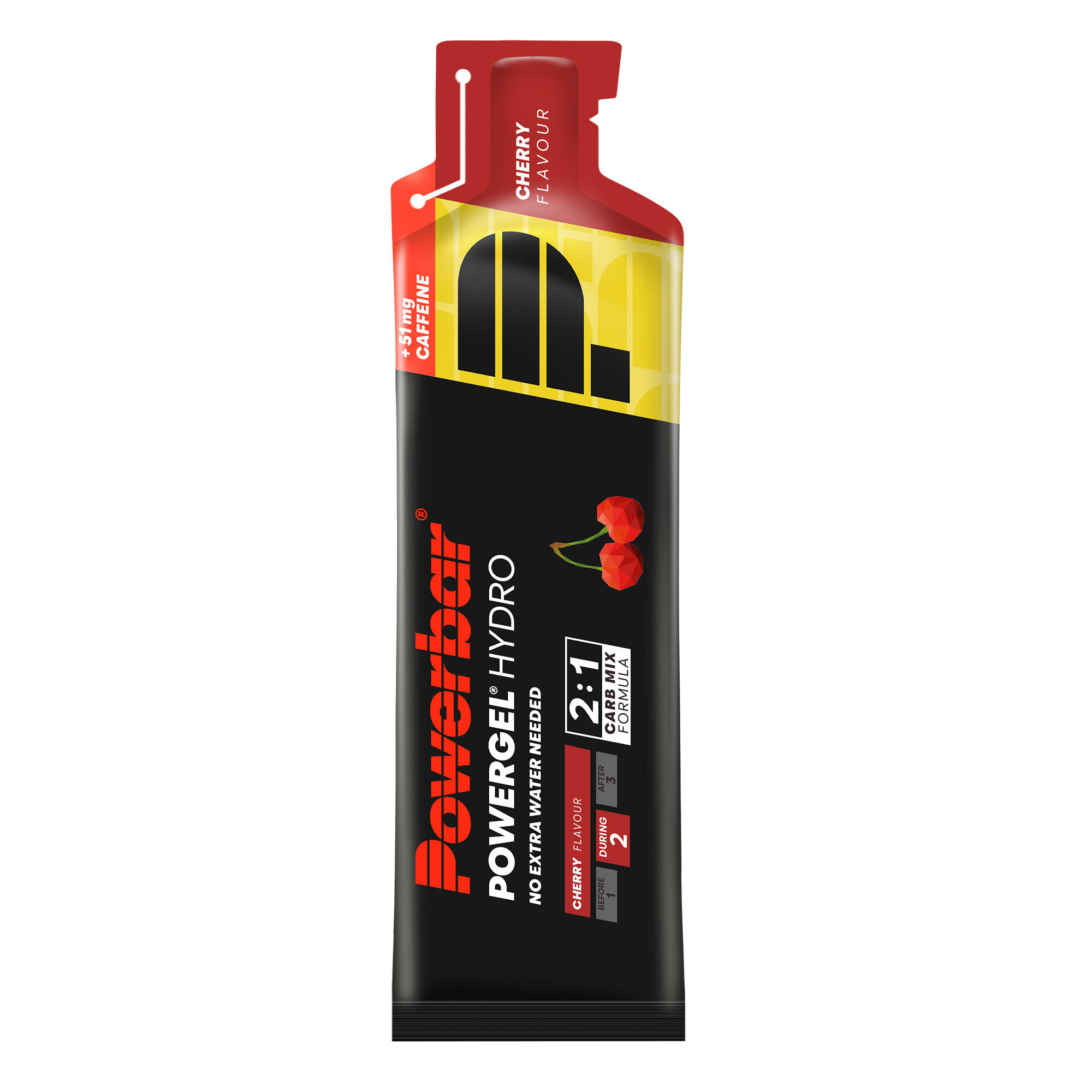 Powerbar PowerGel Hydro (24x67ml) Cherry (with caffeine) 2/5