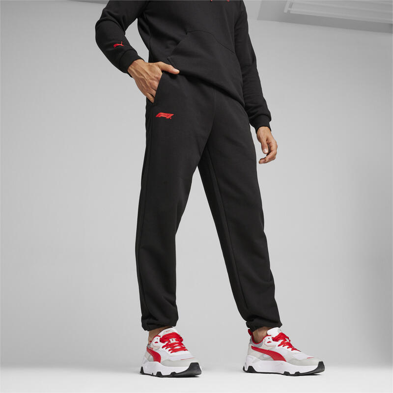 Pantalon motorsport bărbați F1 Ess Motorsport negru PUMA