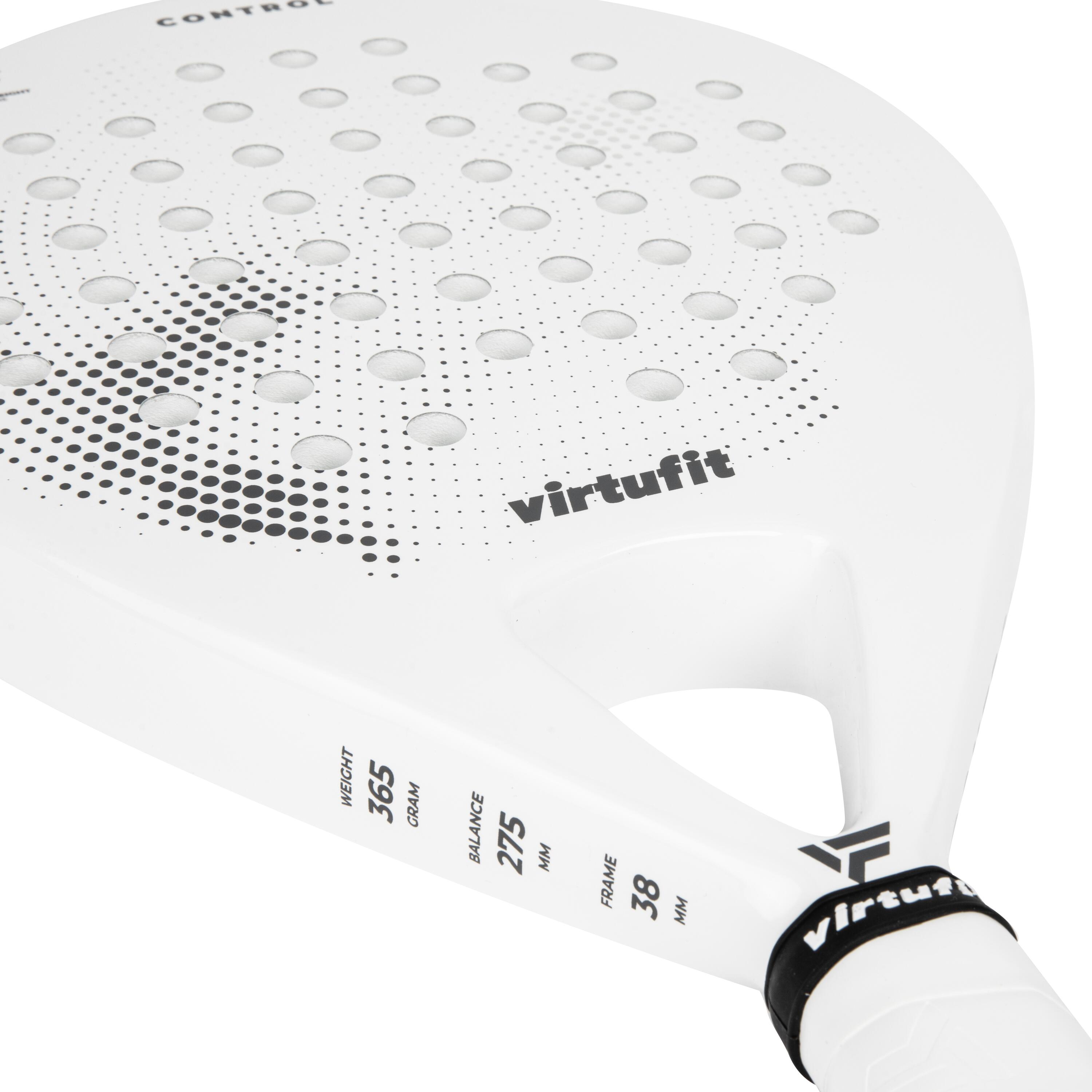 Control Padel Racket - Wit/Zwart 6/8