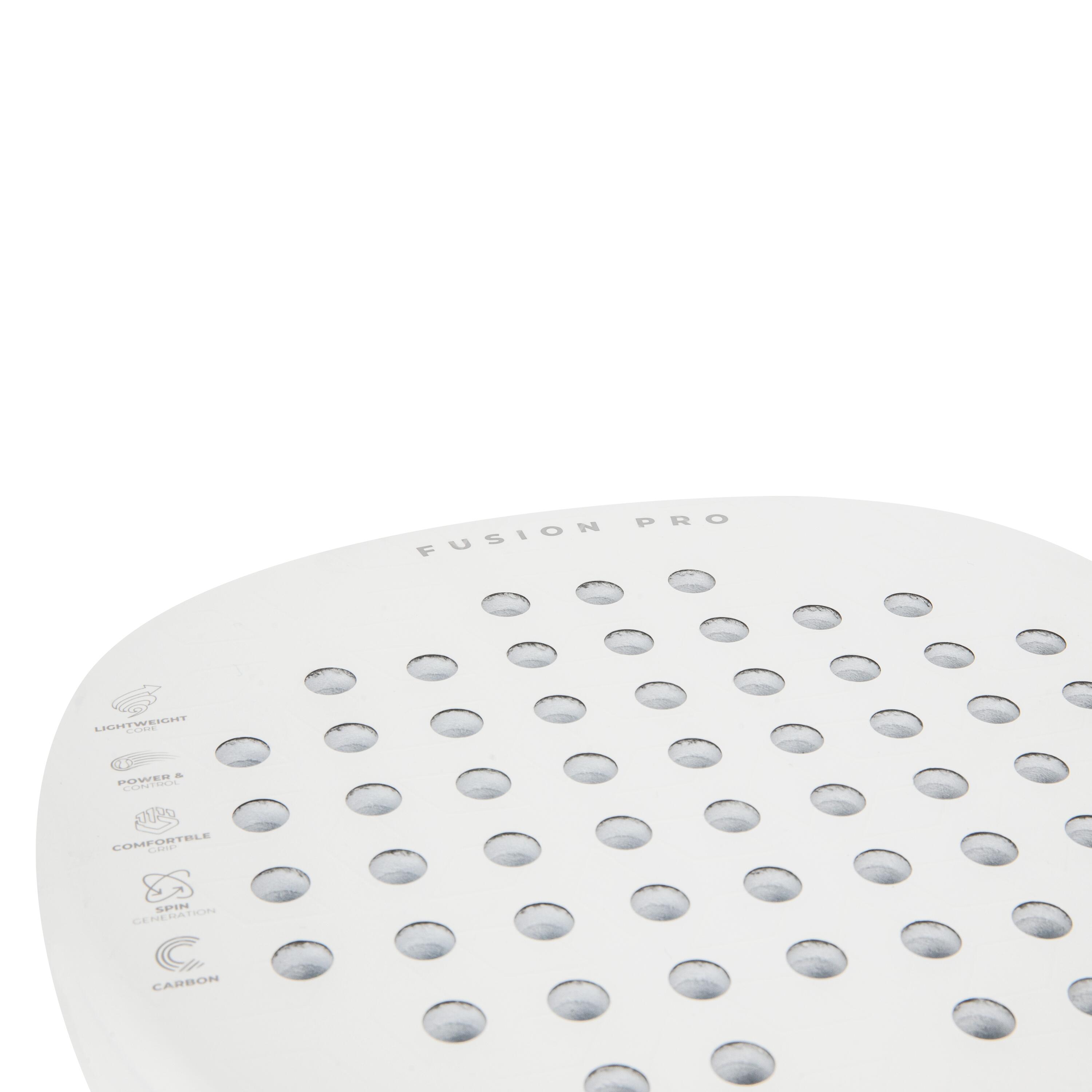 Raquete Padel Fusion Pro - Branco/Prata 5/7