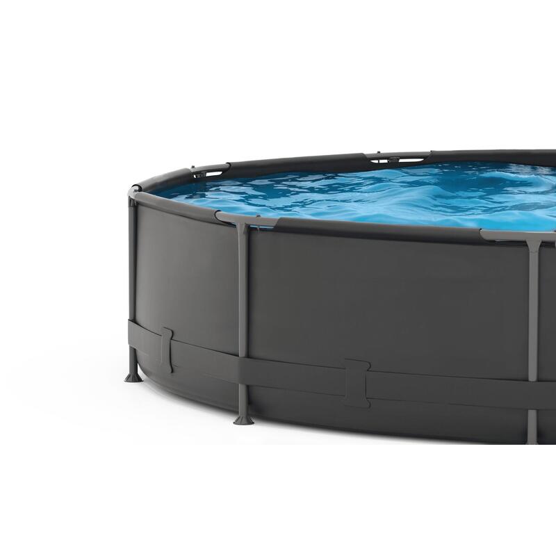 Piscina VirtuFit rotunda 366cm cu sistem filtrare inclus si cadru metalic