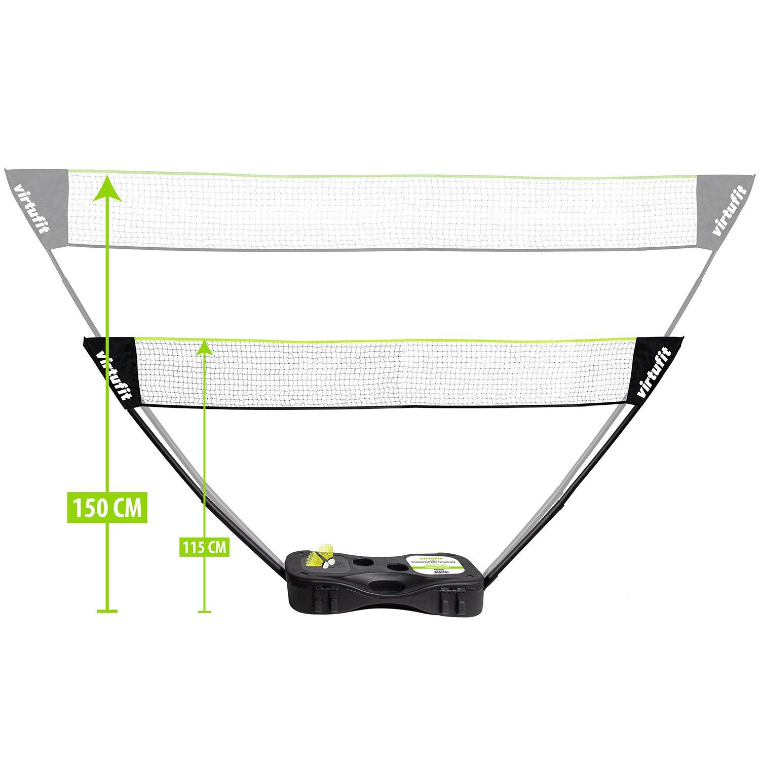 Set da badminton e tennis portatile 2 in 1 - Incluso custodia e racchette 5/8