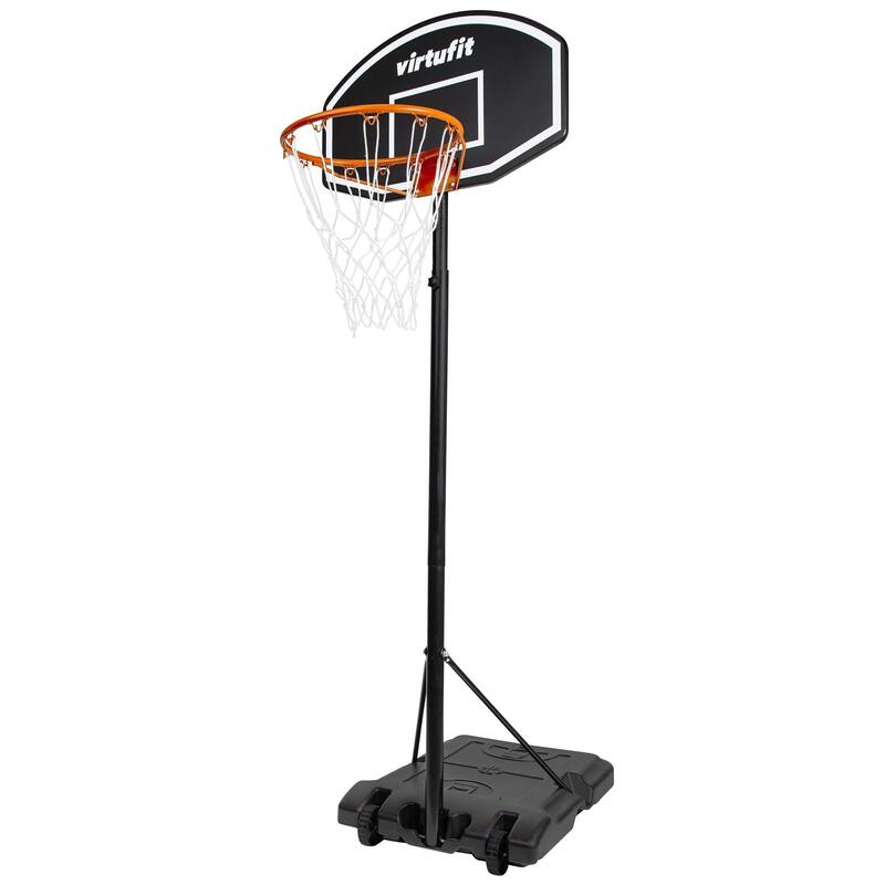 Poste de basquetebol ajustável - 170 a 215 cm com bola e bomba
