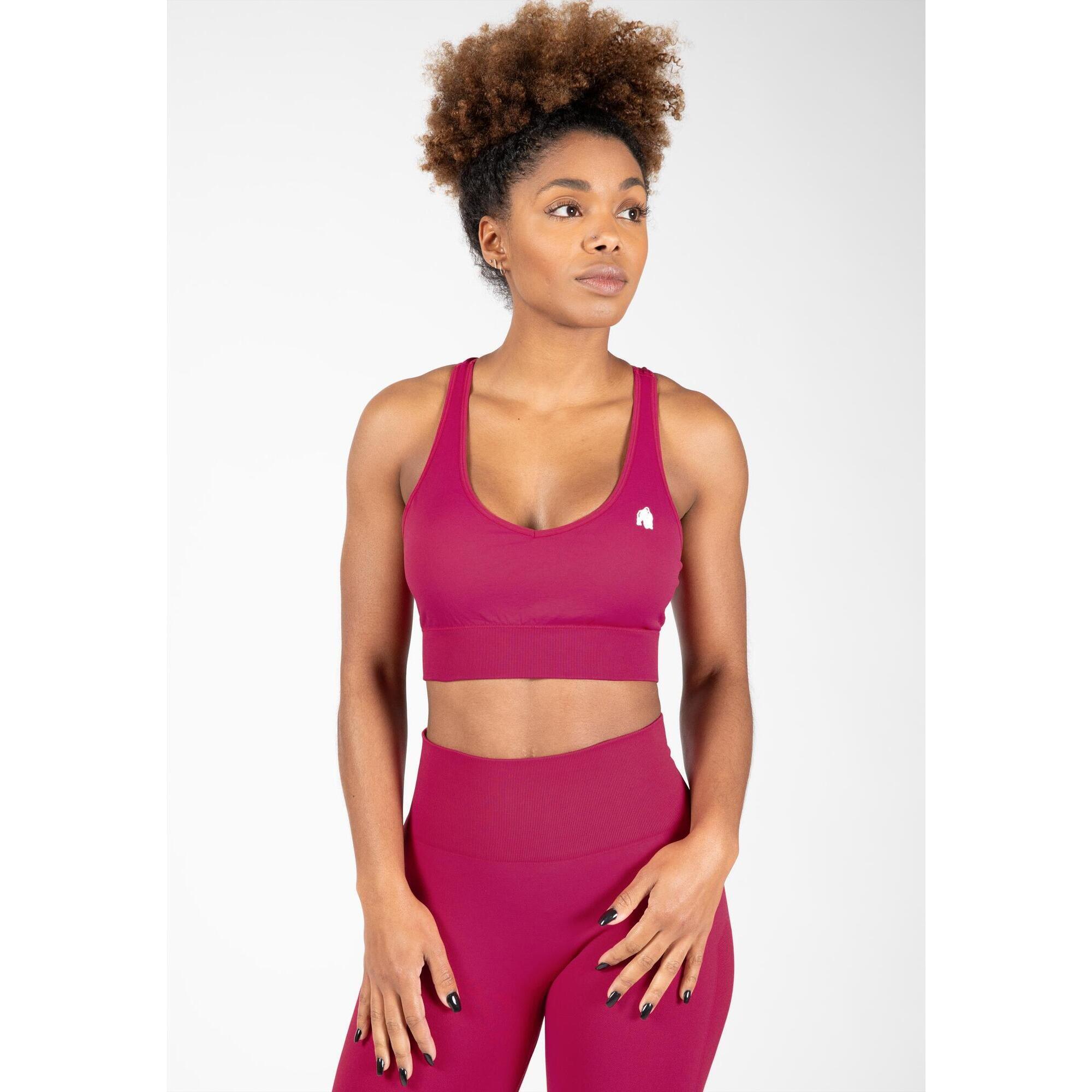 Gorilla Wear - Hilton Sans Couture Soutien-gorge De Sport - Fuchsia - Brassière - Rose - 42 M/l - Decathlon