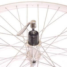 Roland achterwiel 28 cassette 8v aluminium as26 zilver