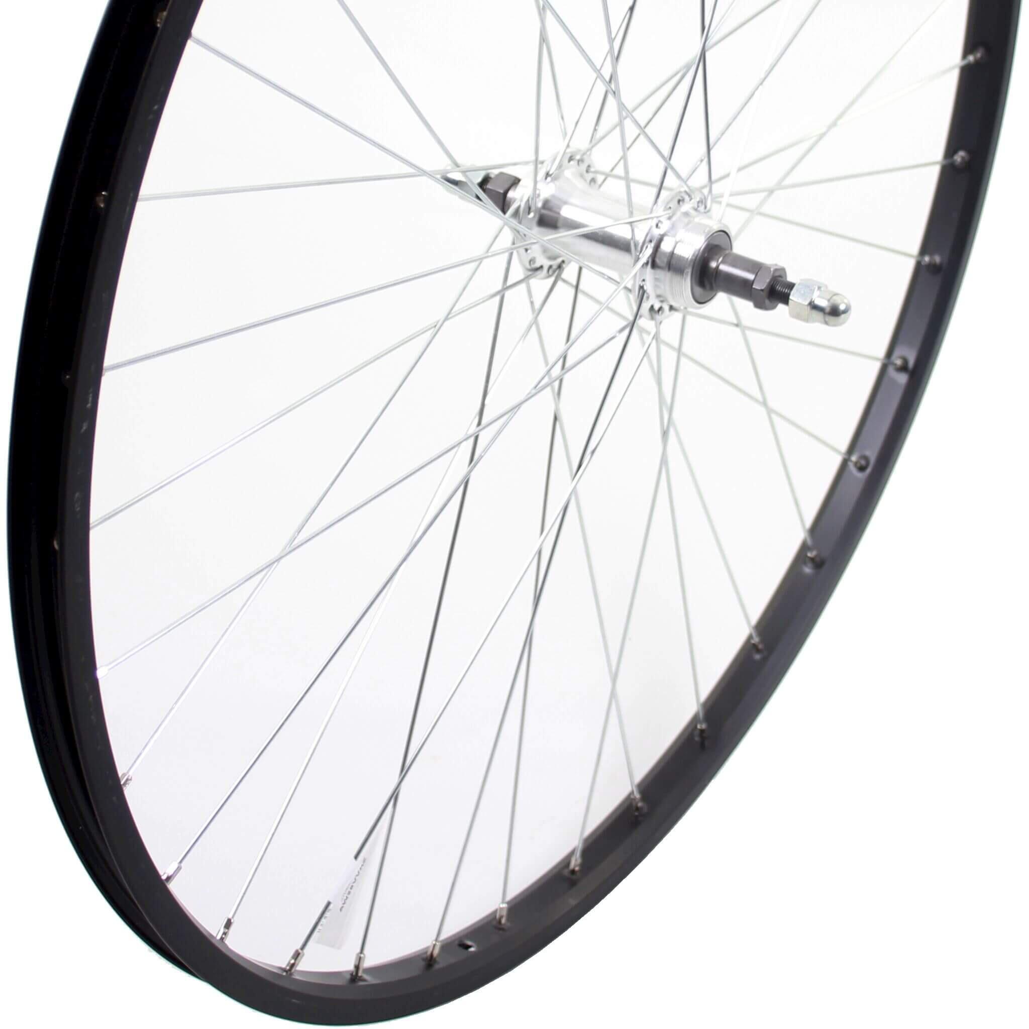 Roland 28-Zoll Hinterrad mit Fester Achse und Alu-Felge AS26 in Schwarz |  Decathlon