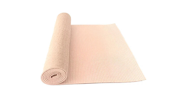 NNETM Yoga Mat Jute PVC Non-Slip Pilates Fitness Mat