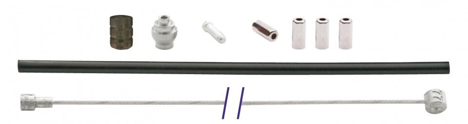 Universele Remkabel Set 1800 2350 mm Zwart/Zilver 2/3