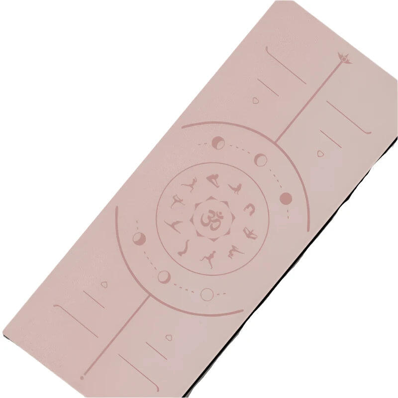 NNETM PU Rubber Yoga Mat with Position Lines (4.5mm)
