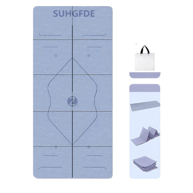 NNETM Foldable Yoga Mat TPE Anti-Slip