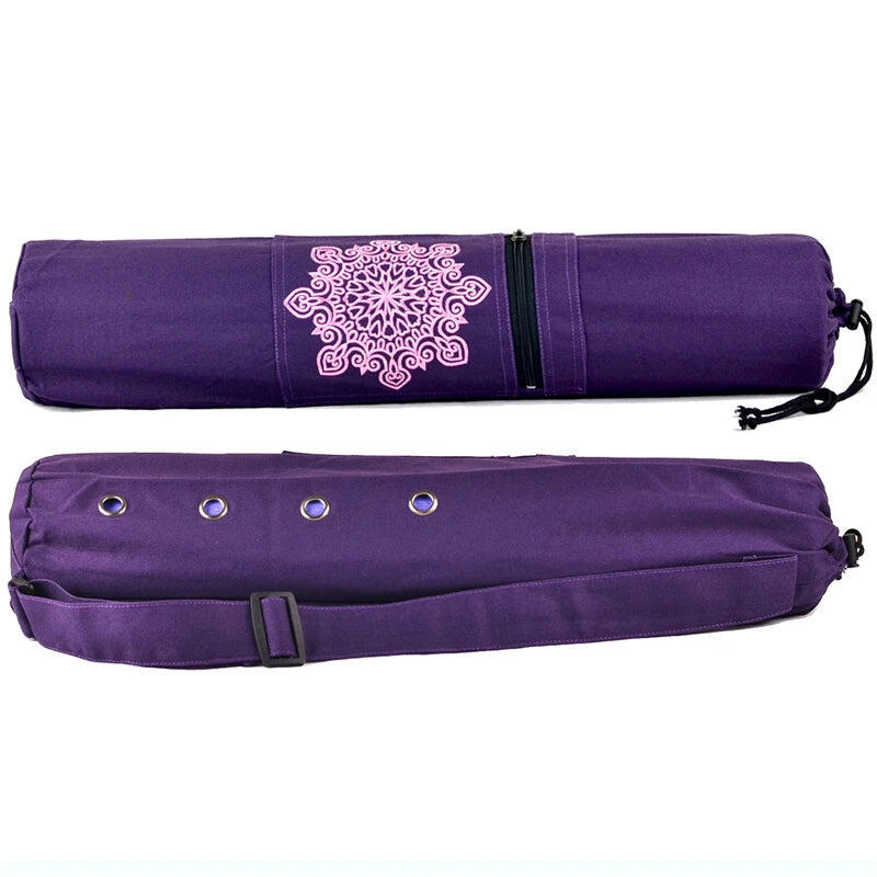 NNETM Canvas Yoga Mat Backpack with Adjustable Strap