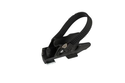 Pro-user wielstopper met spanband voor veilige bevestiging