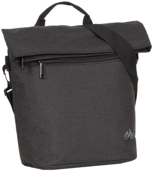 BIKE Fahrradtropfen Lenkerbeutel mit Schultergurt aus Nylon, 6L, Schwarz