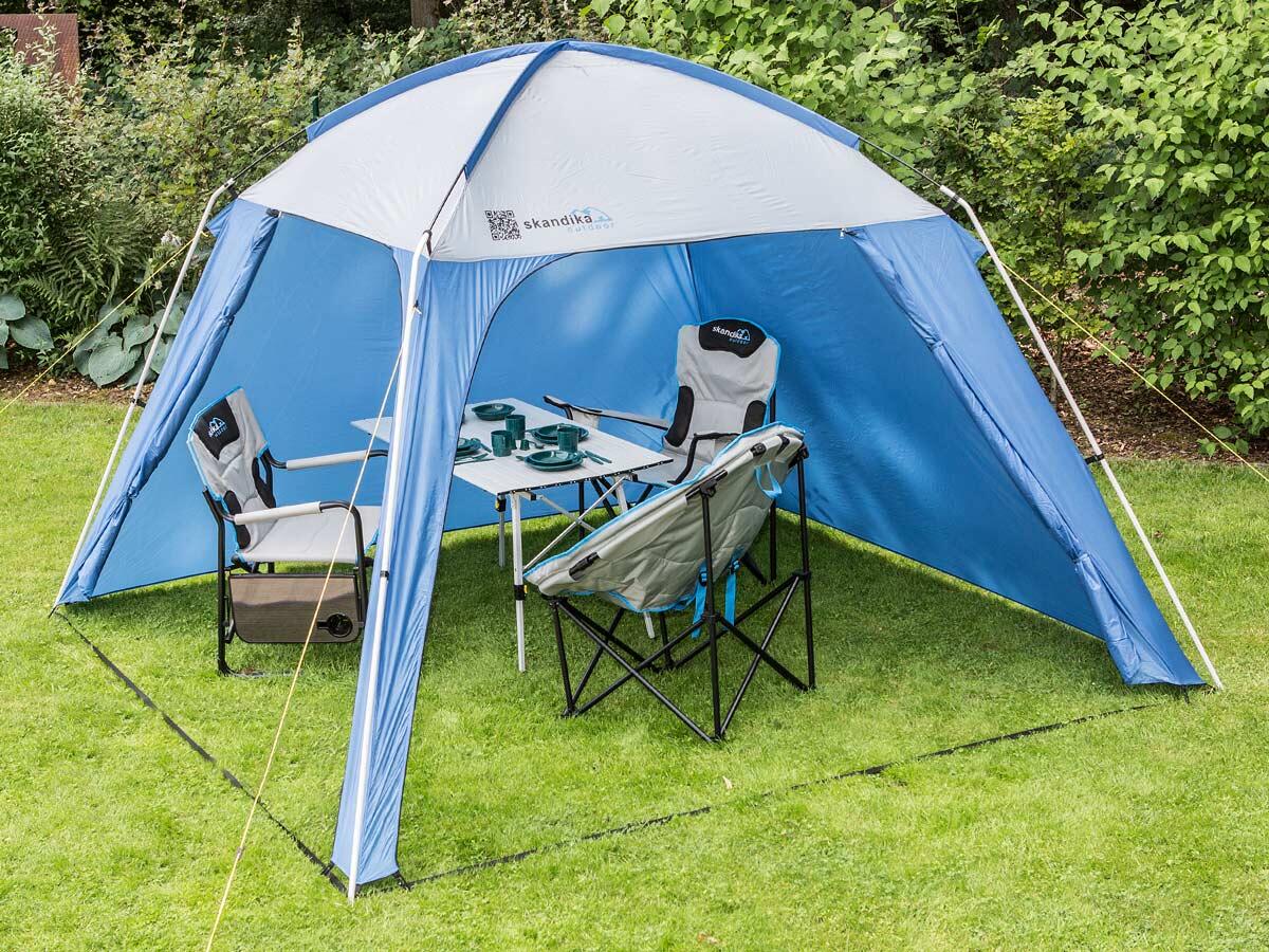 Pavillon Inari 300 - Camping Wohnzelt mit integrierten Seitenwänden 3/8