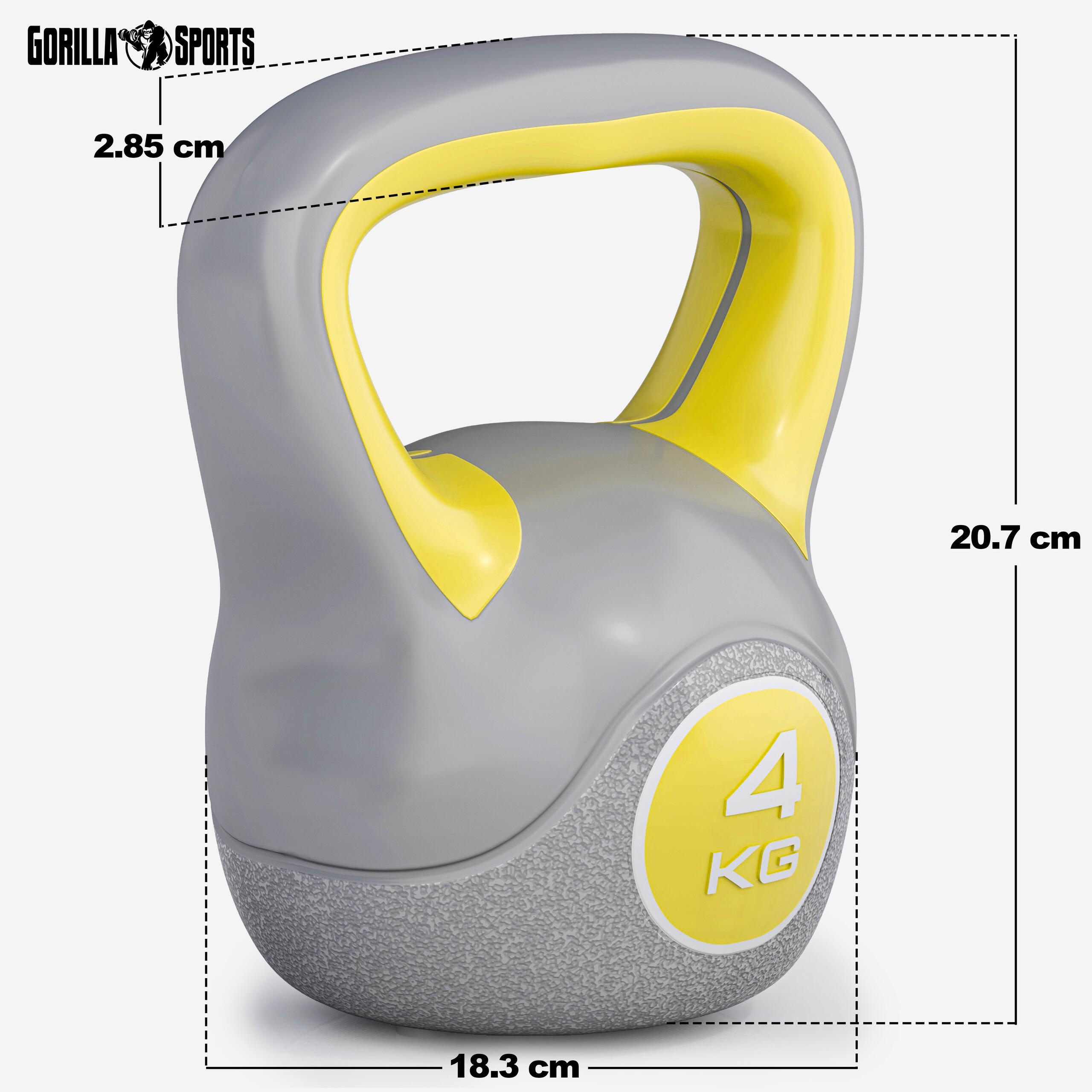 KETTLEBELL PLASTIQUE | STYLISH | MUSCULATION | AU CHOIX DE 2KG À 20KG 5/7