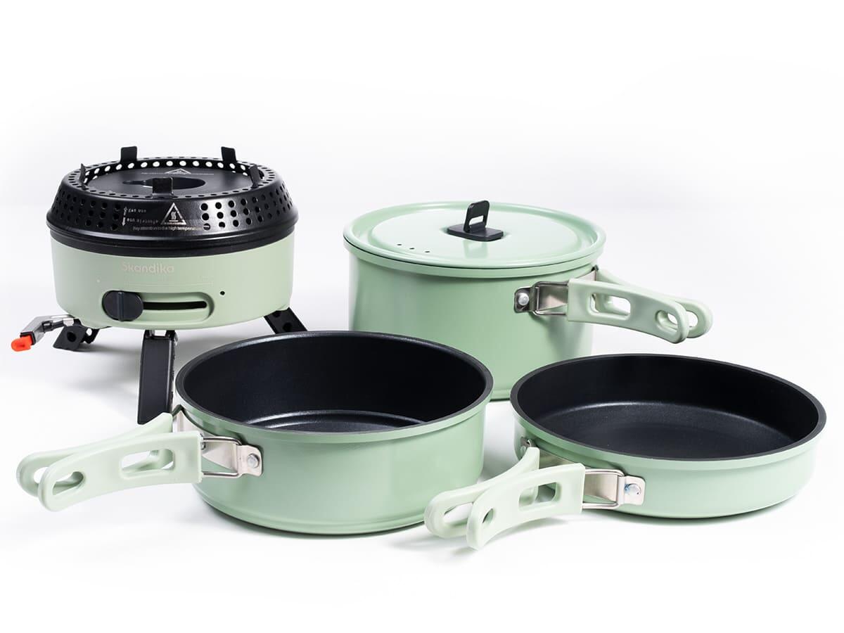 Rask campingfornuis - Hybride kooktoestel - 2 in 1 met elektriciteit of gas 4/7