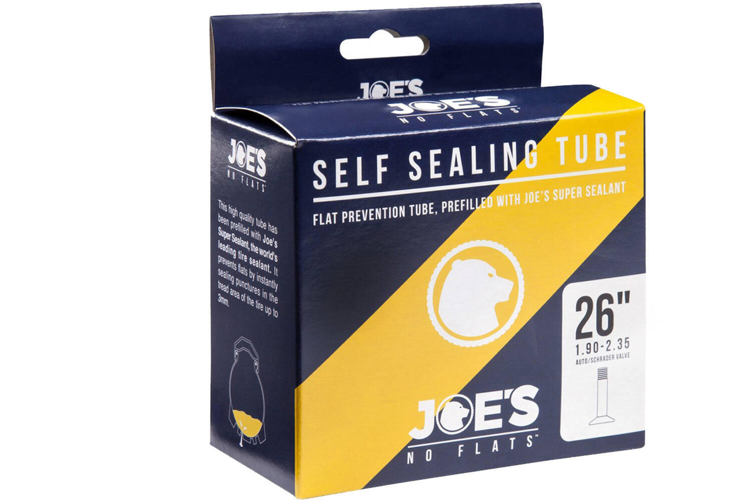CAMARA JOE'S CON GEL 26x1.95-2.125 VALVULA BICI 2/2