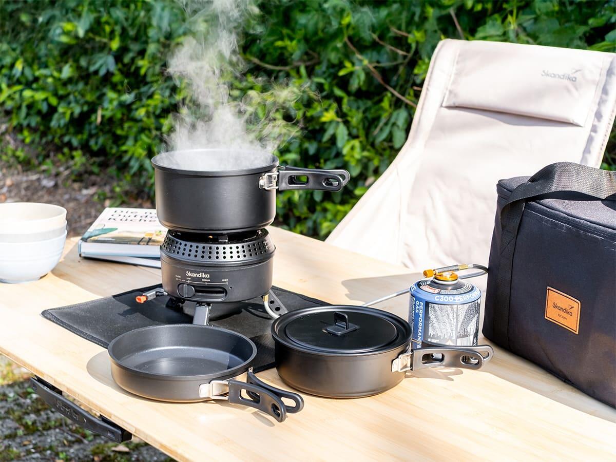 Campingkocher Rask - Camping Kocher Hybrid - 2 in 1 Betrieb mit Strom oder Gas 7/7